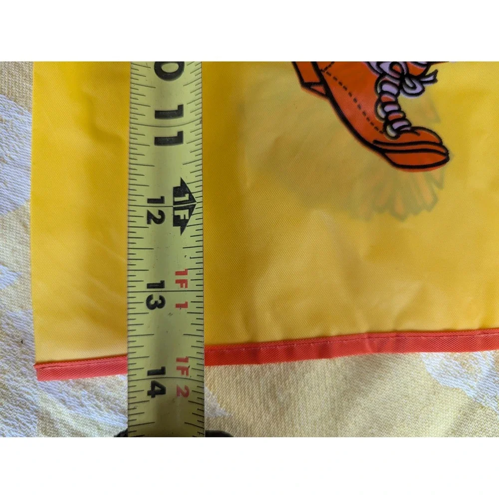 Vintage Halloween Witch Trick or Treat Bag Yellow Reusable Tote